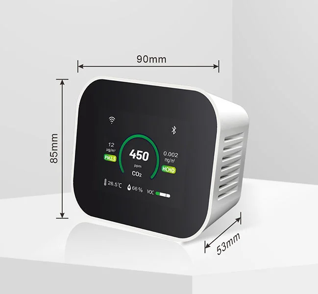 Structure of Desktop Air Quality Monitor AM7000